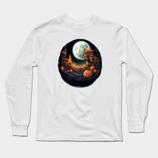 halloween moon Long Sleeve T-Shirt